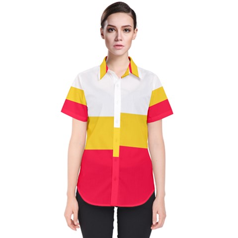 Malopolskie Flag Women s Short Sleeve Shirt by tony4urban