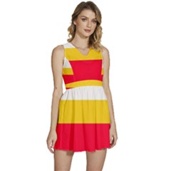 Malopolskie Flag Sleeveless High Waist Mini Dress by tony4urban