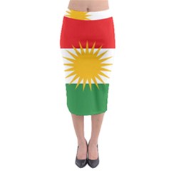 Kurdistan Flag Midi Pencil Skirt by tony4urban