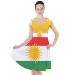 Kurdistan Flag Cap Sleeve Midi Dress by tony4urban