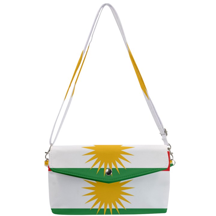 Kurdistan Flag Removable Strap Clutch Bag