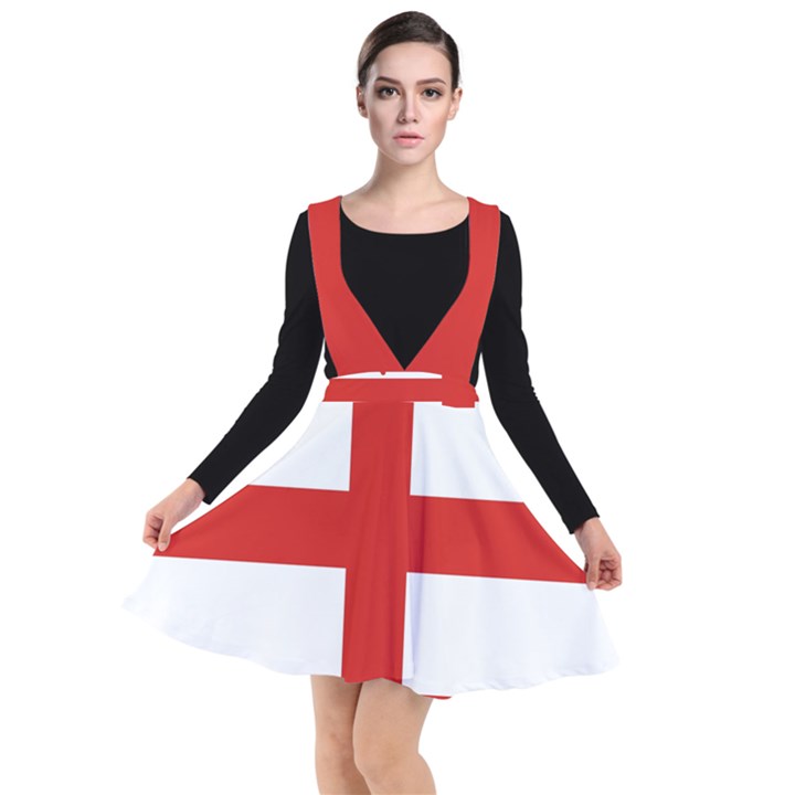 London Plunge Pinafore Dress