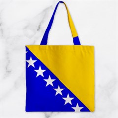 Bosnia And Herzegovina Zipper Grocery Tote Bag by tony4urban