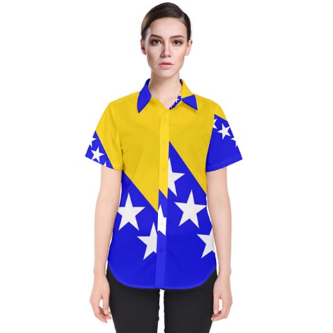 Bosnia And Herzegovina Women s Short Sleeve Shirt by tony4urban