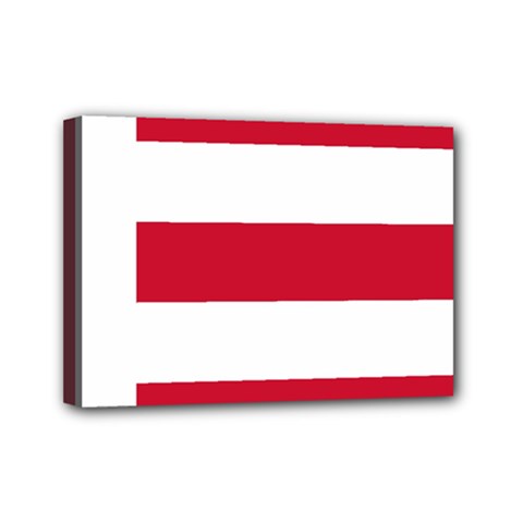 Eindhoven Flag Mini Canvas 7  X 5  (stretched) by tony4urban