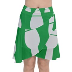 Hedmark Flag Chiffon Wrap Front Skirt by tony4urban