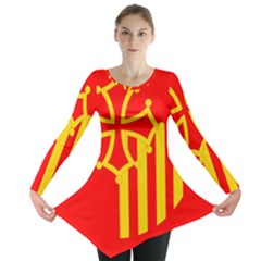 Languedoc Roussillon Flag Long Sleeve Tunic  by tony4urban