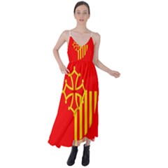 Languedoc Roussillon Flag Tie Back Maxi Dress by tony4urban