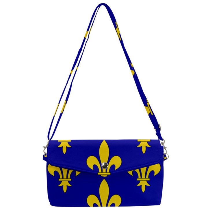 Ile De France Flag Removable Strap Clutch Bag