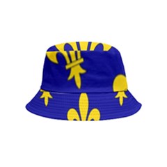 Ile De France Flag Inside Out Bucket Hat (kids) by tony4urban