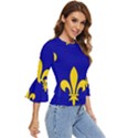 Ile De France Flag Bell Sleeve Top View3