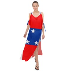 Netherlands Antilles Maxi Chiffon Cover Up Dress by tony4urban