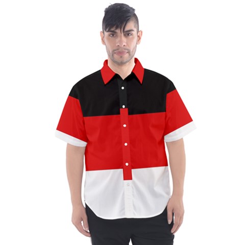 Berlin Old Flag Men s Short Sleeve Shirt by tony4urban