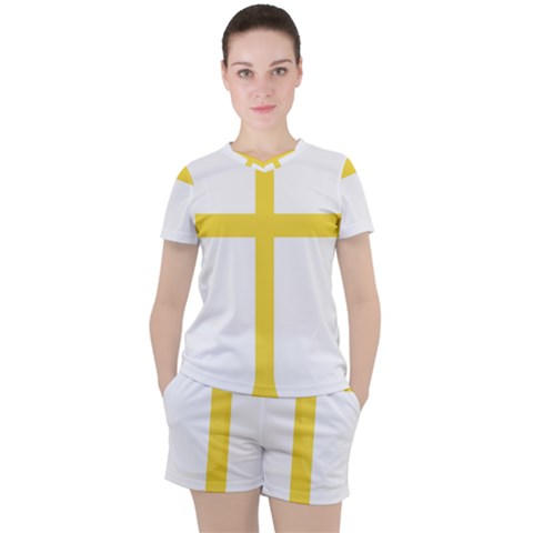 Nord Trondelag Women s Tee And Shorts Set by tony4urban