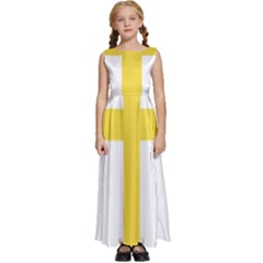 Nord Trondelag Kids  Satin Sleeveless Maxi Dress by tony4urban