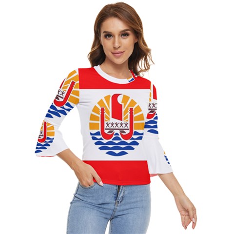 French Polynesia Bell Sleeve Top by tony4urban