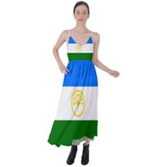 Bashkortostan Flag Tie Back Maxi Dress by tony4urban