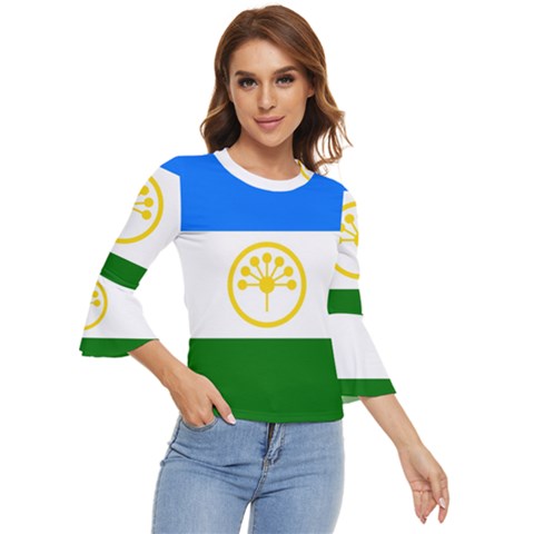 Bashkortostan Flag Bell Sleeve Top by tony4urban