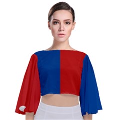 Paris Tie Back Butterfly Sleeve Chiffon Top by tony4urban