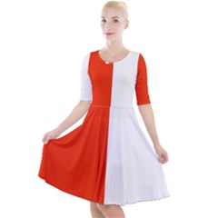 Derry Flag Quarter Sleeve A-line Dress by tony4urban