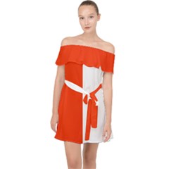 Derry Flag Off Shoulder Chiffon Dress by tony4urban