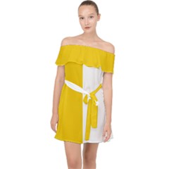 Antrim Flag Off Shoulder Chiffon Dress by tony4urban