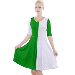 Fermanagh Flag Quarter Sleeve A-line Dress by tony4urban