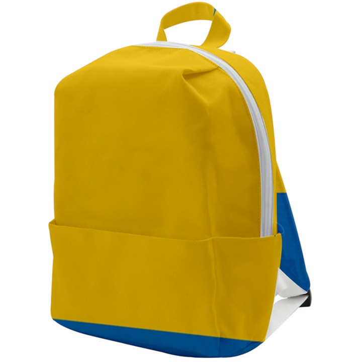 Opolskie Flag Zip Up Backpack