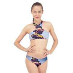 Berwyn Car Kebob High Neck Bikini Set by StarvingArtisan