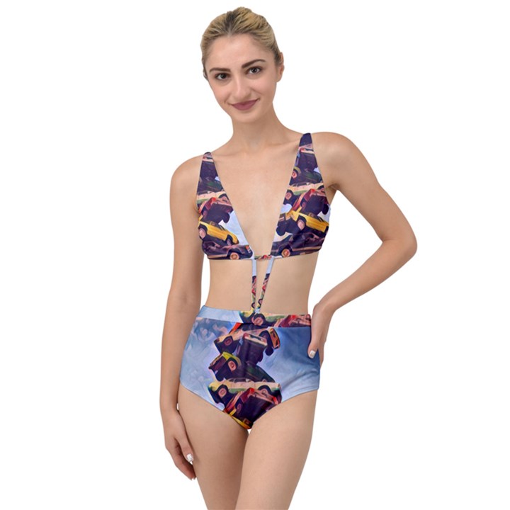 Berwyn Car Kebob Tied Up Two Piece Swimsuit