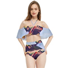 Berwyn Car Kebob Halter Flowy Bikini Set  by StarvingArtisan