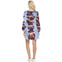 Berwyn Car Kebob Tiered Long Sleeve Mini Dress View2