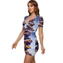 Berwyn Car Kebob Low Cut Cap Sleeve Mini Dress View2