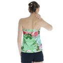 Shabby chic floral  Strapless Top View2