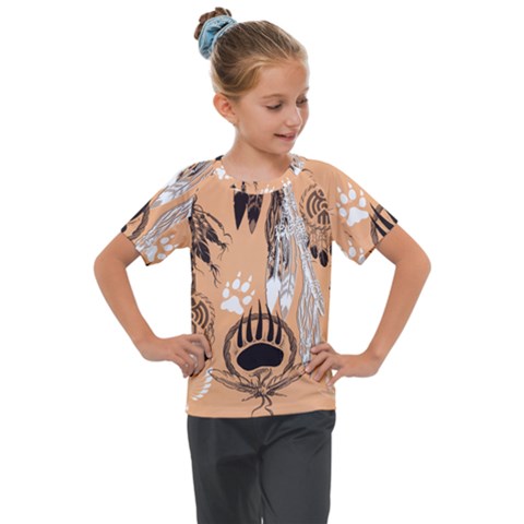 Indian2 Kids  Mesh Piece Tee by PollyParadiseBoutique7