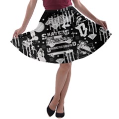 Skater-underground2 A-line Skater Skirt by PollyParadiseBoutique7