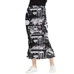 Skater-underground2 Maxi Fishtail Chiffon Skirt by PollyParadiseBoutique7