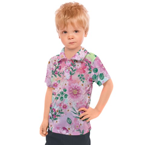 Cottage Garden  Kids  Polo Tee by PollyParadiseBoutique7