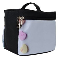 Valentine Day Heart Pattern Capsule Make Up Travel Bag (small) by artworkshop