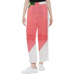 Green Pink Interior Paint Women s Pants  by artworkshop