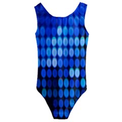 Pattern Blue Logo Kids  Cut-out Back One Piece Swimsuit by artworkshop