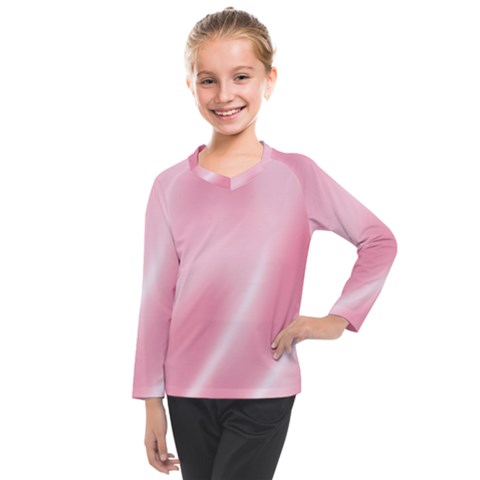 Pink Satin  Kids  Long Mesh Tee by PollyParadiseBoutique7