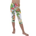 Birds of Paradise  Kids  Lightweight Velour Capri Leggings  View1