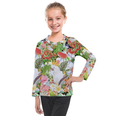 Birds Of Paradise  Kids  Long Mesh Tee by PollyParadiseBoutique7