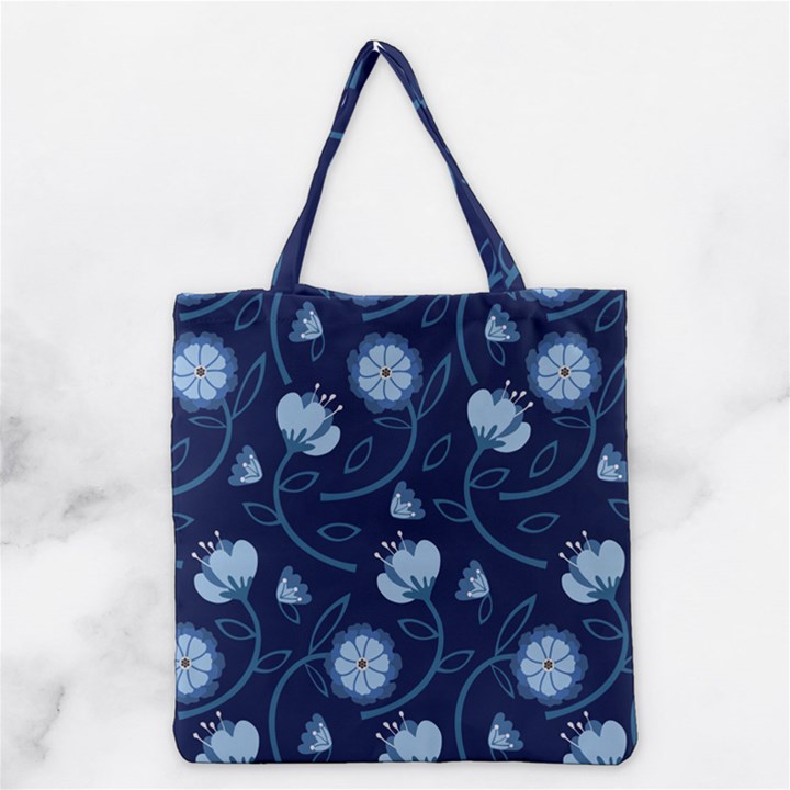 Flower Grocery Tote Bag