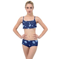 Flower Layered Top Bikini Set by zappwaits