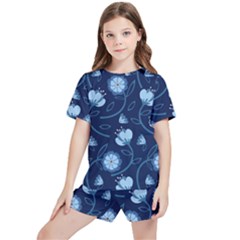 Flower Kids  Tee And Sports Shorts Set by zappwaits