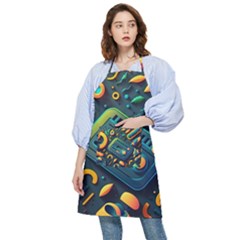 Abstract Pattern Background Pocket Apron by Ravend