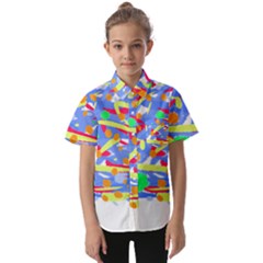 Abstact Pattern T- Shirt Abstact Pattern T- Shirt Kids  Short Sleeve Shirt by maxcute