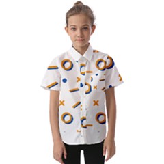 Abstract Dots And Line Pattern T- Shirt Abstract Dots And Line Pattern T- Shirt Kids  Short Sleeve Shirt by maxcute